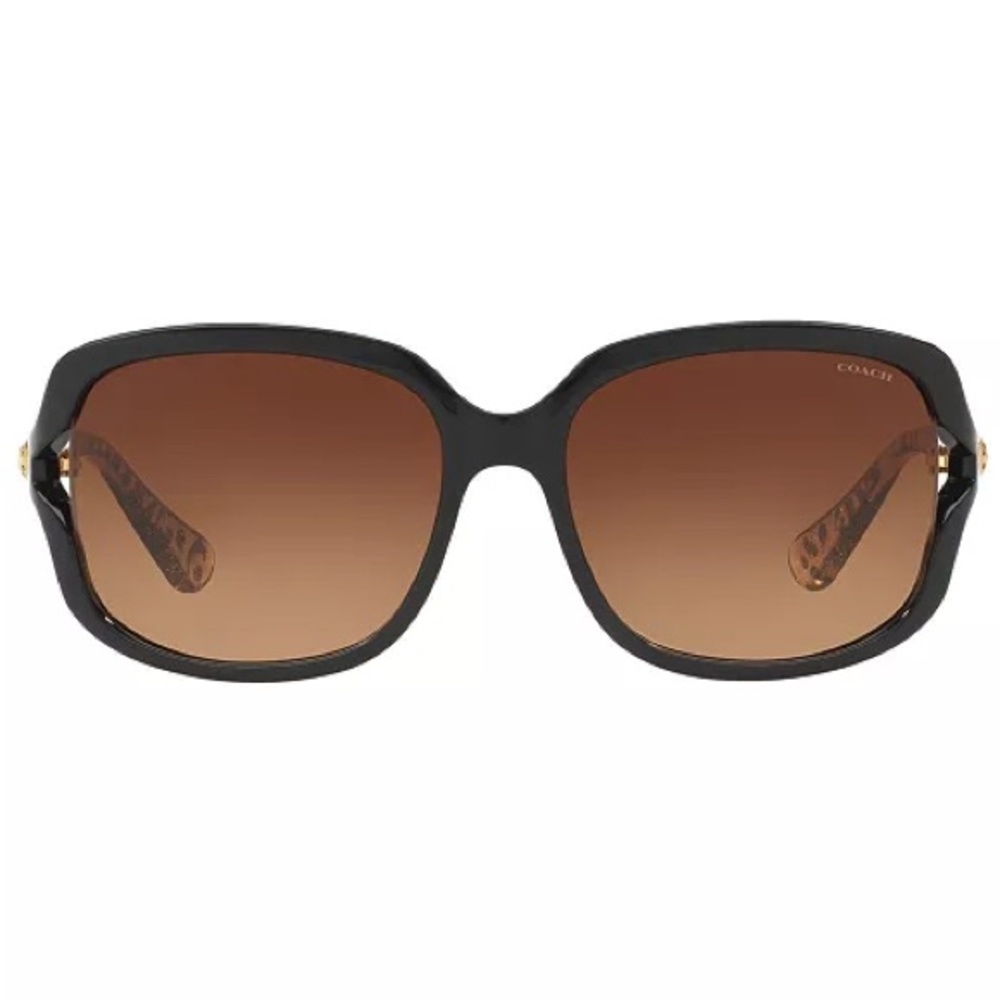 Coach black brown gradient sunglasses